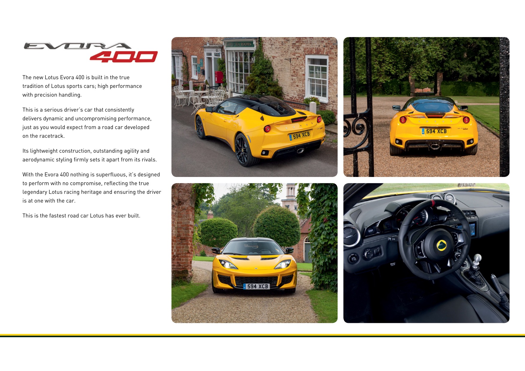 2016 Lotus Evora 400 Brochure Page 2
